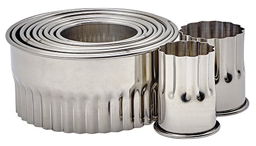 Customer Favorite Winco 11pc Cookie Cutter Set Fluted Round 1 3 8 To 4 Dia X 2 H Heavy S S 1 Silver Accuweather Shop