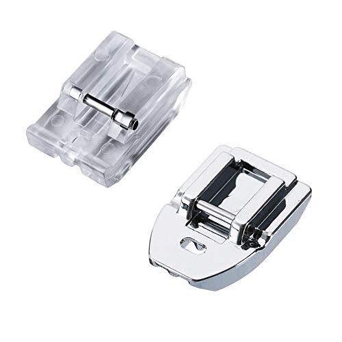 La Canilla ® - 2 x Invisible Hinge Feet Kit for Alfa, Singer, Brother, Juki, Lidl (Ratchet Attachment), Universal