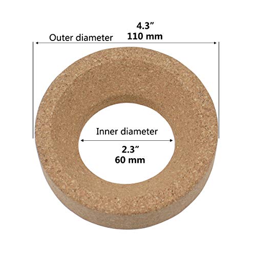 GraceMake Laboratory Flask Cork Stand,Flask Holds for Chemistry lab, 110mm/4.3"OD 60mm/2.3"ID for 250mL-2000mL, 10 Pcs