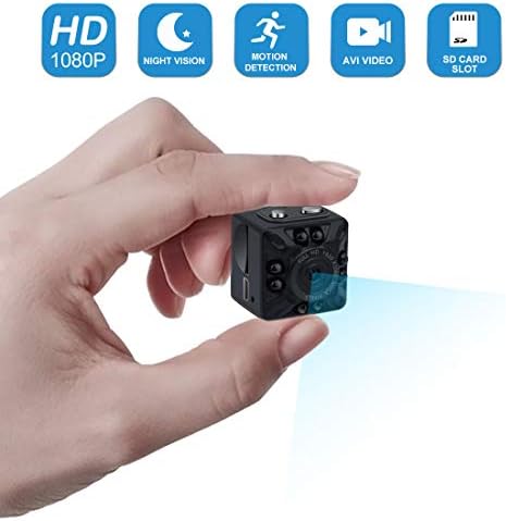 Mini Spy Hidden Camera,1080P Portable Small HD Nanny Cam Motion Detection and Night Vision, Perfect Indoor Covert Security Camera for Home and Office-No WiFi Function