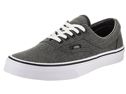 Vans Unisex Era (Suiting) Black/True White Skate Shoe 12 Men US