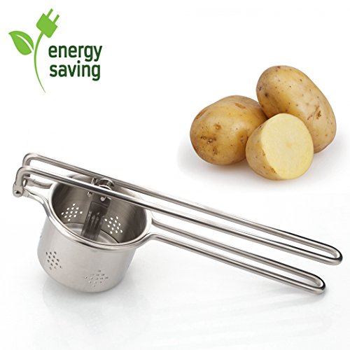 Stainless Steel Potato Ricer Masher Baby Food Strainer for Purple Potato Fruit Perfect Mashed potatoes Kitchen Tool - Thumbnail 7