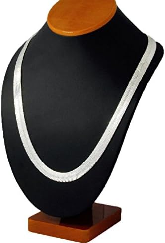 TDmall Men &amp; Lady Silver Plated 4Mm - 14Mm Flat 20" 24" 30" Herringbone Necklace Chain