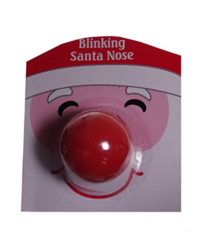 Red Blinking Flashing Reindeer Nose