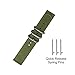 Xiaomi Amazfit Bip Band,ViCRiOR Premium Soft NATO Woven Nylon Quick Release Replacement Strap Watch Band with Metal Buckle for for Xiaomi Amazfit Bip Women Men, Army Green