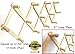 ALAZCO 1 Accordion Style Wood Expandable Wall Rack 13 Hooks (Pegs) for Hat, Cap, Belt, Umbrella Coffee Mug Jewelry Hanging - 2