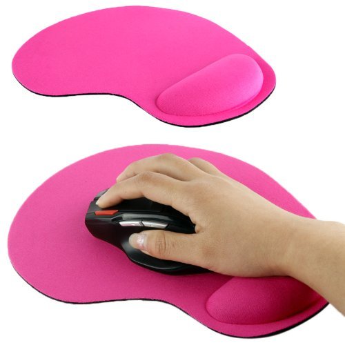Ultra Slim Cloth Wrist Rest Mouse Pad (Magenta)