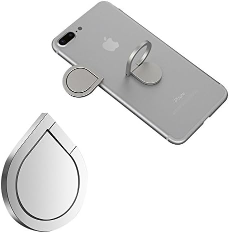 Cell Phone Ring Stand Holder - 360°Rotation Phone Grip Kickstand Work on Magnetic Car Holder Universal Smartphone Ring for iPhone 7 7 Plus 6S 6 5 5S Samsung Galaxy Tablet (Silver)