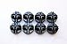 Unicoo - Cube Organizer Plastic Connectors Black Set of 8