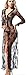 The Victory of Cupid Plus Size Translucent Lace Long Sexy Lingerie Coat Long Gown Jacket, Black, Medium