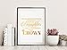 FOLE INC Motivational Wall Art Quotes - Inspirational Gold Foil Print Posters - Whenever You Feel Overwhelmed Remember Whose Daughter - 8X10 in