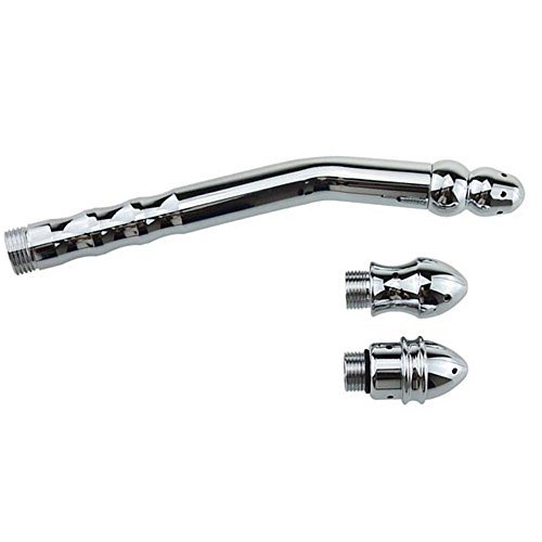 New Style Handheld 3 Heads Aluminum Enema Shower Colonic Douche System Cleaner