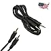 Affordable Amp Powers 3.5mm 1/8 Male Mini Plug to Male Mini Plug monaural Mono Audio Cable 2 Pack