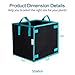 OPULENT SYSTEMS 6 Pack 5 Gallon Heavy Duty Square Grow Bags Thickened Nonwoven Fabric Pots with Handles and Stick Holders for Poles (Black)thumb 1