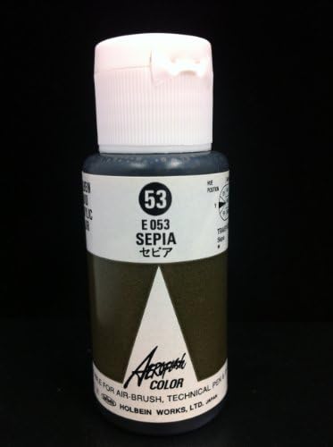 Aeroflash Color (Sepia E-053) 1 Bottle of 35ml From Holbein Japan by Aeroflash