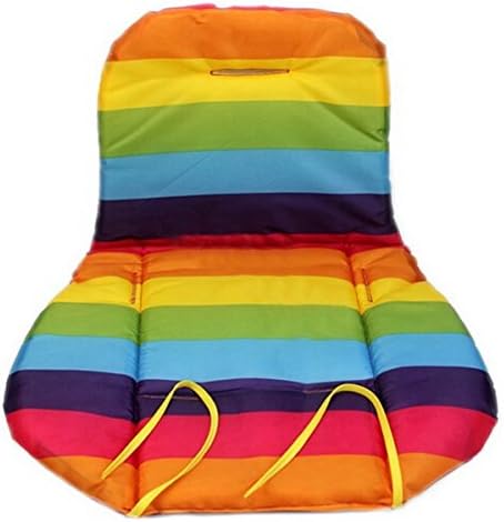 New Liner Car Seat Pad Waterproof Padding Pram Rainbow Baby Stroller Cushion D44