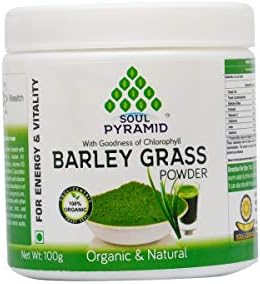 Soul Pyramid Organic and Pure Barley Grass Powder for Multivitamins and Proteins (100 gm)