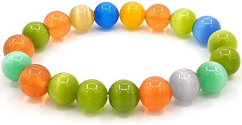 10MM Crystal Opal Stone Bracelet Yoga Balance Healing Tibetan Mala Bead Bracelet
