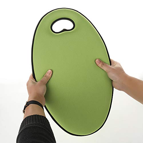 Pannow Memory Foam Kneeling Pad - Extra Large 20" x 12" Garden Kneeler for Gardening, Bath Kneeler for Baby Bath Tub, Kneeling Mat for Gym Yoga,THICKEST 1.8" (Green)