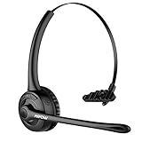 Mpow Pro Trucker Bluetooth Headset/Cell Phone Headset with Microphone, Office Wireless Headset, Over the Head Earpiece, On Ear Car Bluetooth Headphones for Cell Phone, Skype, Truck Driver, Call Center