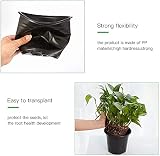 KAHEIGN 50Pcs 15 cm Plastic Plant Pots Seed Starting Nursery Nursery Pots Black view 2