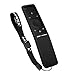 AKWOX Silicone Remote Case for Samsung BN59-01241A BN59-01242A BN59-01292A Remote Cover Shockproof Washable Remote Protector for Samsung UHD TV Remote Texture Design with Lanyard (Black)