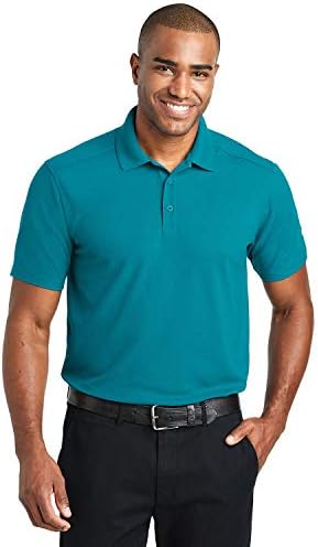 Port Authority Diamond Jacquard Polo Shirt Black at Amazon Men's