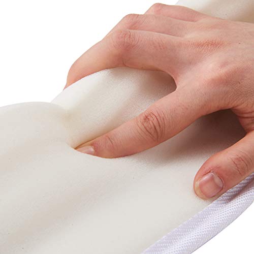 Qucover Bed Bridge Pad Mattress Connector Twin to King Size Converter - Instant Hypo-Allergenic Foam Bed Gap Filler 74x5x3 Inch +Fixed Belt 33 FT for Guests Stay Overs Family Gatherings