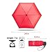 Fidus Ultra light Mini Compact Travel Umbrella – Windproof Portable Parasol Sun & Rain Outdoor Golf Umbrella With 95% UV Protection for Women Men Kids-red