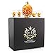 Royal Decanters Skull Shaped Glass Whiskey and Liquor Decanter Gift Set - Includes 4 Double Walled Skull Shot Glasses Also for Brandy Tequila Bourbon Scotch Rum -Alcohol Related Gifts for Dad (750ML)