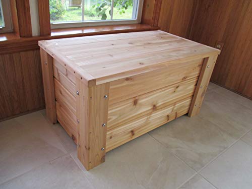 Premium Quality Indoors/Outdoors Cedar Storage Bench