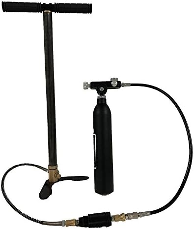 HPDAVV Portable High Pressure Stirrup Hand Pump Set, Airgun PCP Pump High Pressure Hand Pump,Up to 4500PSI,US After-Sales Service