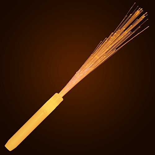 Orange Light Up Fiber Optic Stick Wand (Set of 12)
