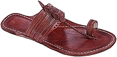 KORAKARI All Time Preferred Red Brown kolhapuri Chappal For Men KRKA-M-253