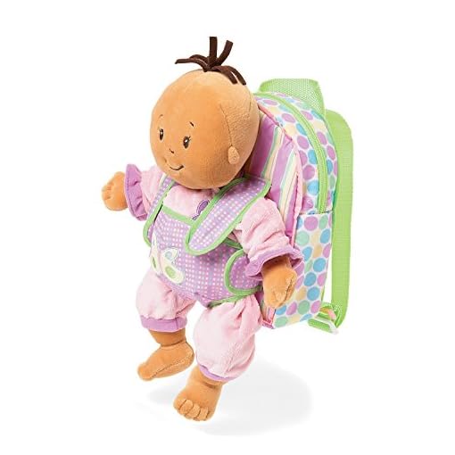 Manhattan Toy Baby Stella Baby Doll Carrier and Backpack Baby Doll Accessory for 12" and 15" Soft Dolls - Image 4