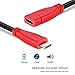 USB Type C Extension Cable Short 1.5 ft,OrxnQ USB-C Male to USB-C Female Cable Gen 2 (10Gbps) USB C Extender Compatible with Thunderbolt 3 Compatible for Nintendo Switch, MacBook Pro and More