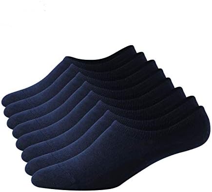 Women & Men No Show Loafer Socks,Non-Slip Casual Low Cut Boat Sock invisible socks 8 pairs