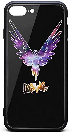 iPhone 7 Plus/8 Plus Case,Slim Ultra Anti-Scratch Maverick-Bird-Logo-Logan-Paul-Sign- Protective Cover,Tempered Glass and TPU Back Cover