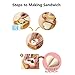 [3 Pieces] iMoreGro Sandwich Cutter, DIY Cookie Cutter Sandwich Toast Bread Mold Maker
