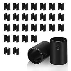 Jamiikury 52 Pack Wire Shelf Clips, Black Shelf