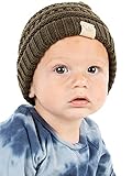 Kids No Pom Beanie - New Olive