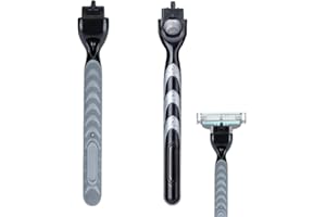 UWSTE 2Pack Razor Handle Replacement Compatible with Gillette Mach 3, Comfort Glide Razor Handle Non-Slip Ergonomic Handles, Only Handle