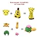Easter Day Gifts, 30 Pack Premium Novelty Animal Erasers Collectible Set of Adorable Japanese Style, Amazing Variety with No Duplicates, Best Puzzle Toys for Kids Party (Animal Erasers 30 Pack)