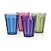 Rhapsody 8-ounce Plastic Tumblers | set of 8 in 4 Assorted Colors