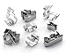 Christmas Stainless Steel 3D Cookie Cutters Set Cookies Molds – 8 piece- Christmas tree, Santa Claus, Sika deer, Skiing.