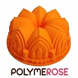 Polymerose Silicone BUNDT Fluted Pan or tube pan Mold 8 Cups, 8.5