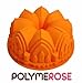 Polymerose Silicone BUNDT Fluted Pan or tube pan Mold 8 Cups, 8.5" Diameter