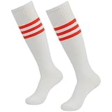 Lucky Commerce Unisex Knee High Solid Sport Compression Soccer Socks 10/4/2 Pairs