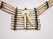 Antique White Breastplate Choker Buffalo Bone Geronimo Regalia Pow Wow Indian Necklace.