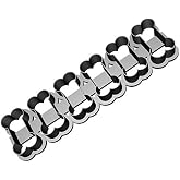 CookieCutterCom Brand Multi Dog Bone Cookie Cutter 2 Inch size Bones- Hand Made in the USA